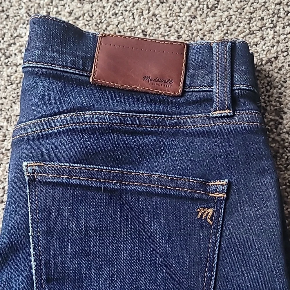 Madewell Skinny Skinny Crop Dark Wash Jeans - Picture 2 of 7